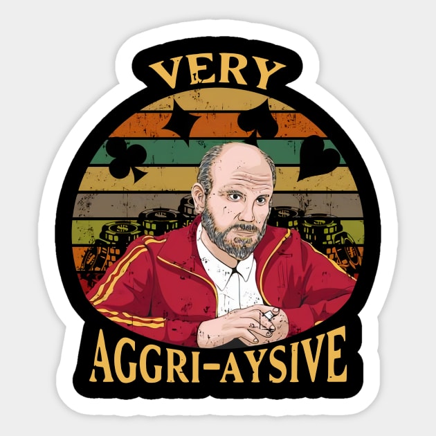 Teddy Kgb Very Aggri Aysive Tv Show Movie Humor John Malkovich Sticker by Mendozab Angelob